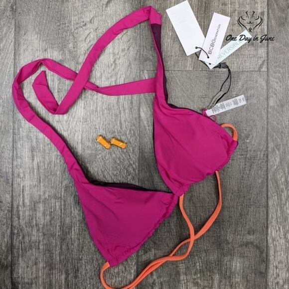 Bcbgeneration Halter Triangle Bikini Top Swimsuit Size XS - Picture 3 of 4